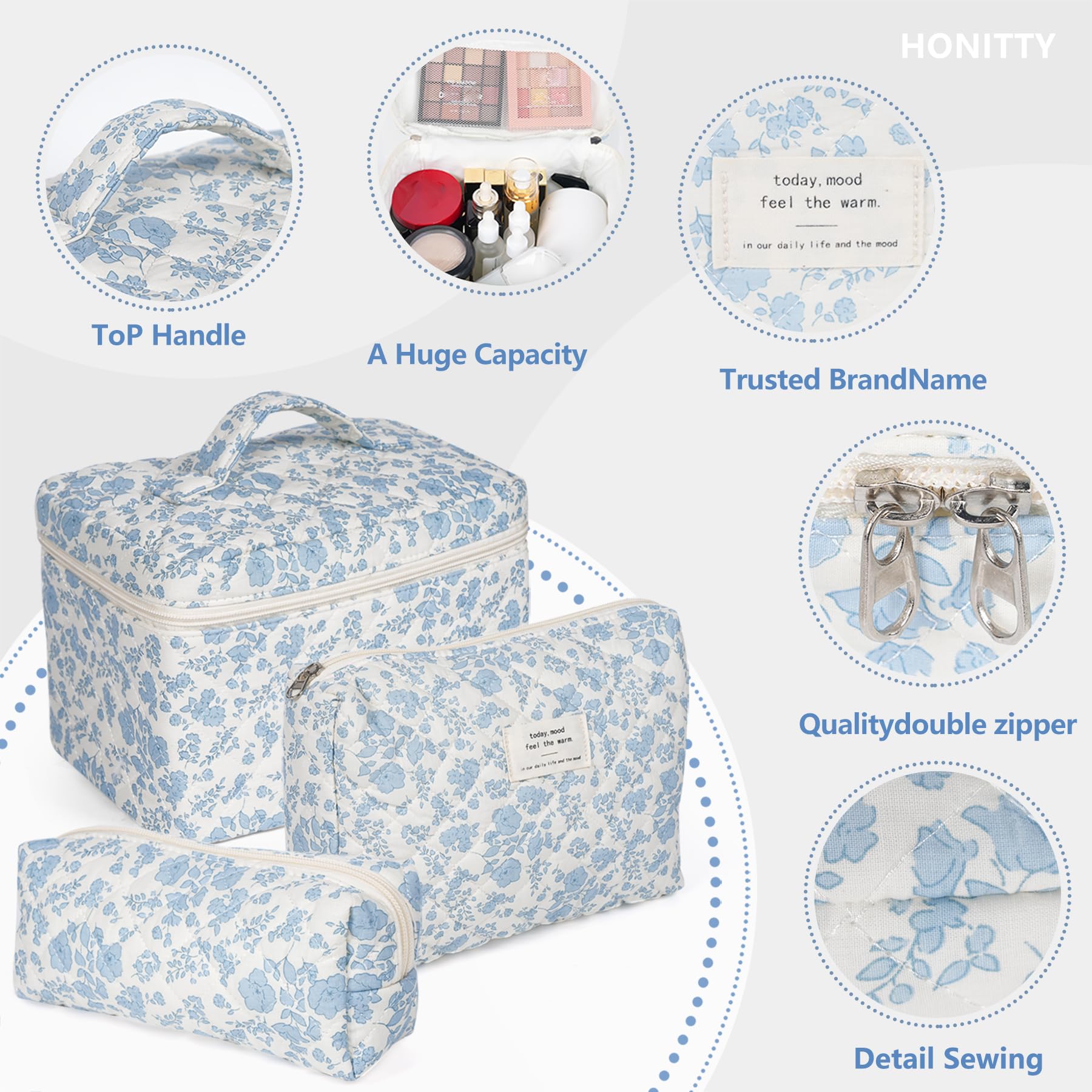 Myrthanis Quilted Cosmetic Bag